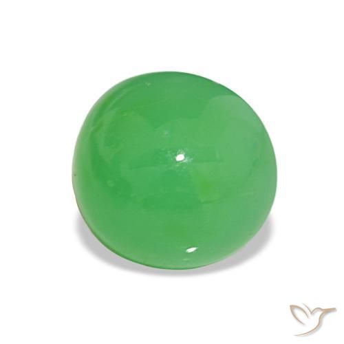 Crisoprasa Verde eléctrico natural de 2.73 ct, Corte Óvalo, Opaco