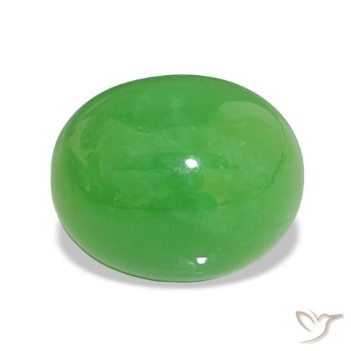 8.78ct Verde vivo crisoprasa, Ovalada, Opaco