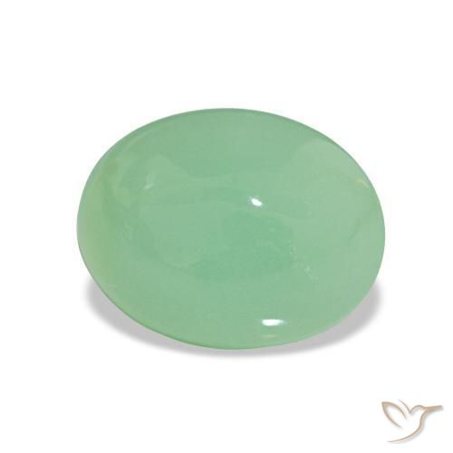 crisoprasa Verde pistacho natural de 2.52 ct, Corte Óvalo, Opaco