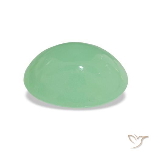 crisoprasa Verde pistacho natural de 2.52 ct, Corte Óvalo, Opaco