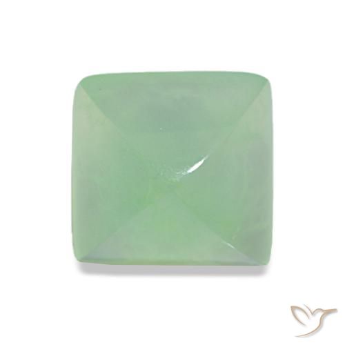 2.80ct Verde cálido crisoprasa Piedras Preciosas, Corte Baguette, Transparente / Translúcido