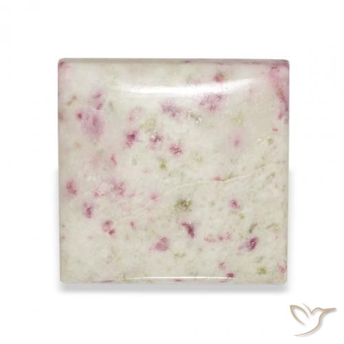 13.59ct Natural Multicolor Cinabrio, Cuadrado, Opaco
