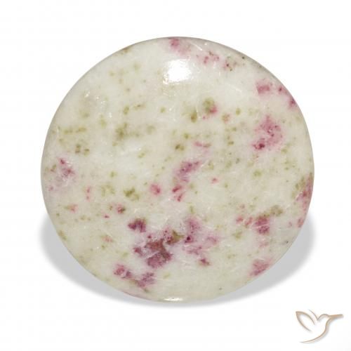 22.96ct Natural Multicolor Cinabrio, Redondo, Opaco