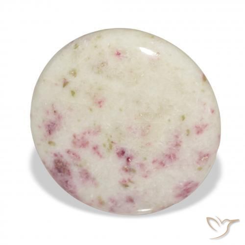 Cinabrio Multicolor natural de 22.92 ct, Redondo, Opaco