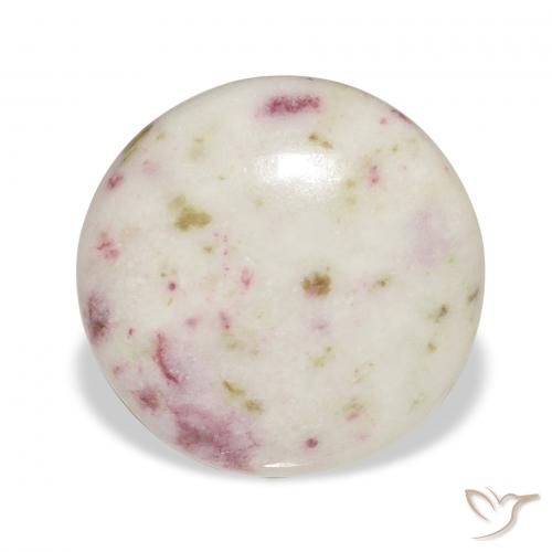 11.66ct Natural Multicolor Cinabrio, Redondo, Opaco