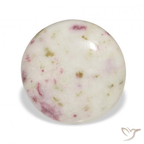 Cinabrio Multicolor natural de 11.66 ct, Redondo, Opaco