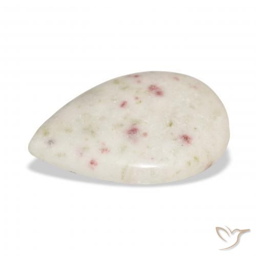 Cinabrio Multicolor natural de 21.92 ct, En forma de pera, Opaco