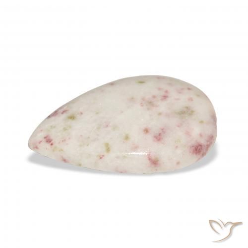 Cinabrio Multicolor natural de 18.11 ct, En forma de pera, Opaco