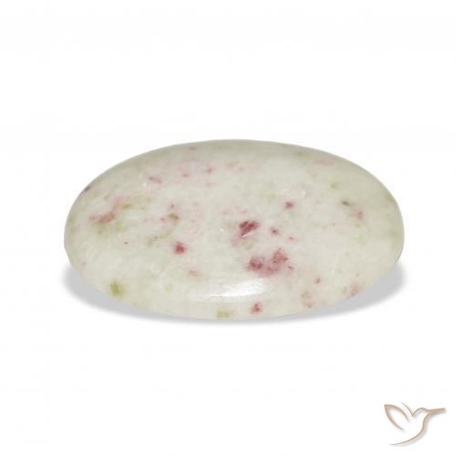 Cinabrio Multicolor natural de 16.75 ct, Ovalada, Opaco