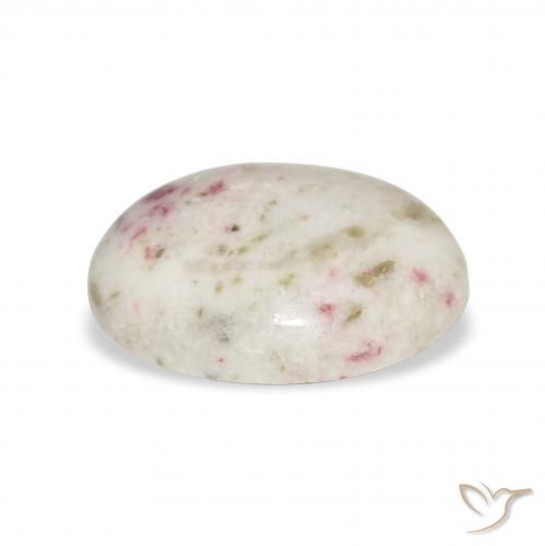 Cinabrio Multicolor natural de 6.81 ct, Ovalada, Opaco