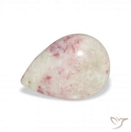 6.94ct Natural Multicolor Cinabrio, En forma de pera, Opaco