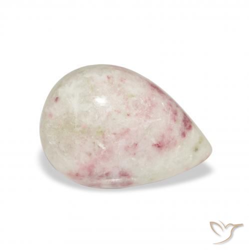Cinabrio Multicolor natural de 6.94 ct, En forma de pera, Opaco