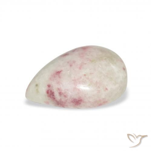 Cinabrio Multicolor natural de 6.94 ct, En forma de pera, Opaco