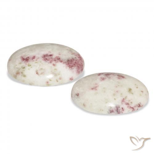 Gemas de Cinabrio Multicolor natural de 22.45 ct, Ovalada, Opaco