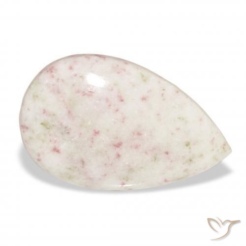 Cinabrio Multicolor natural de 18.48 ct, En forma de pera, Opaco