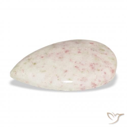 Cinabrio Multicolor natural de 18.48 ct, En forma de pera, Opaco