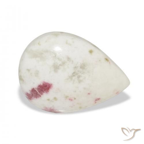 Cinabrio Multicolor natural de 9.98 ct, En forma de pera, Opaco
