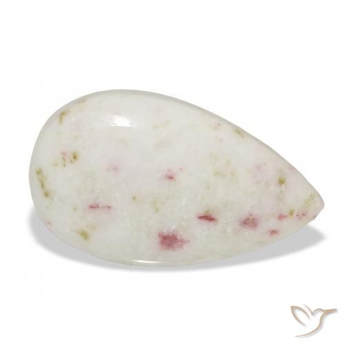 Cinabrio Multicolor natural de 14.91 ct, En forma de pera, Opaco