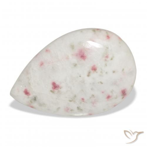 15.67ct Natural Multicolor Cinabrio, En forma de pera, Opaco