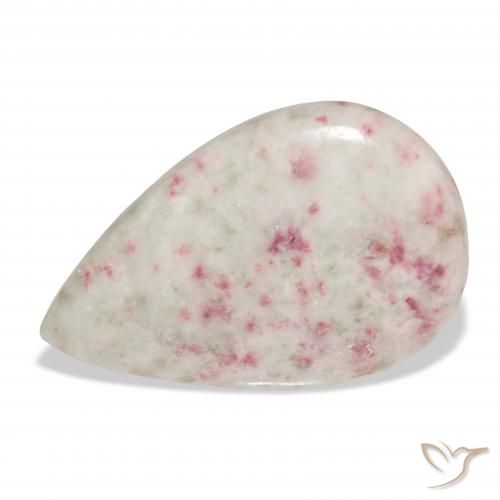 17.31ct Natural Multicolor Cinabrio, En forma de pera, Opaco