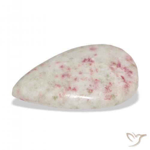 Cinabrio Multicolor natural de 17.31 ct, En forma de pera, Opaco