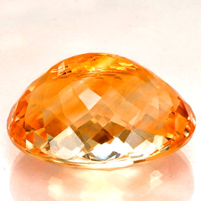 Citrino amarillo natural de 13,06 ct, corte óvalo, VVS