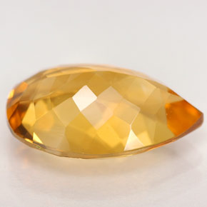 Citrino amarillo natural de 4,50 ct, en forma de pera, IF
