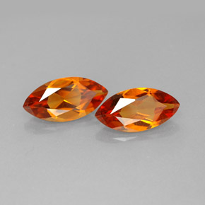 Gemas de citrino amarillo natural de  ct, marquesa, VVS-VS
