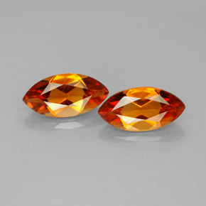 Gemas de citrino amarillo natural de  ct, marquesa, VS