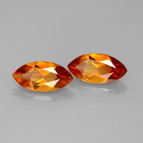 Gemas de citrino amarillo natural de  ct, marquesa, VS