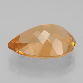 Citrino amarillo natural de 4,63 ct, en forma de pera, VVS-VS