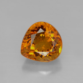 Citrino naranja natural de 3,16 ct, en forma de pera, VVS