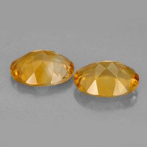 Gemas de citrino amarillo natural de  ct, corte óvalo, VVS