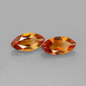 Gemas de citrino naranja natural de  ct, marquesa, VS