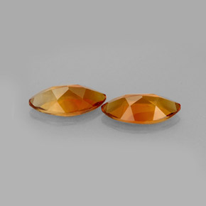 Gemas de citrino naranja natural de  ct, marquesa, VS
