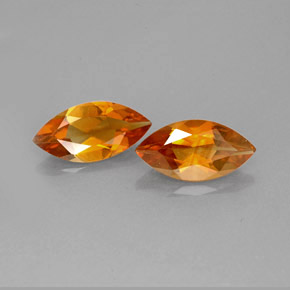 Gemas de citrino naranja natural de  ct, marquesa, VS