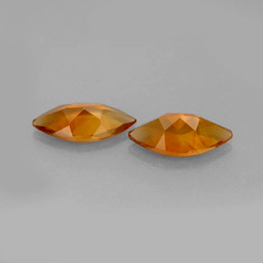 Gemas de citrino naranja natural de  ct, marquesa, VS