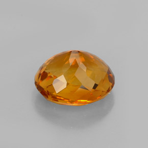 Citrino naranja natural de 2,06 ct, corte óvalo, VVS-VS