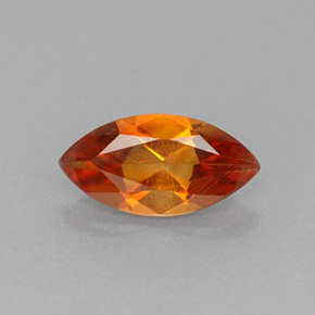 Citrino naranja natural de 0,88 ct, marquesa, VVS-VS