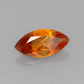 Citrino naranja natural de 0,88 ct, marquesa, VVS-VS