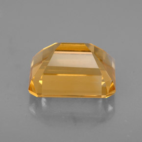 Citrino amarillo natural de 2,41 ct, corte esmeralda, VS