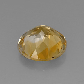 Citrino amarillo natural de 7,05 ct, corte redondo, VVS