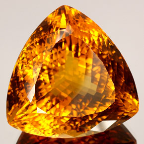 Citrino amarillo natural de 135,62 ct, trillón, IF