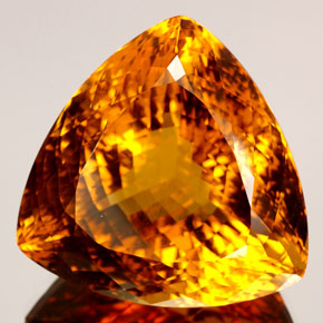 Citrino amarillo natural de 135,62 ct, trillón, IF