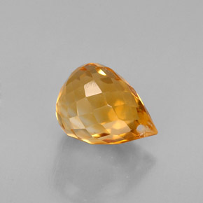 Citrino amarillo natural de 1,96 ct, briolette, VVS-VS