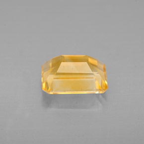 Citrino amarillo natural de 2,22 ct, corte esmeralda, VVS-VS