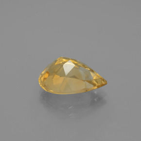 Citrino amarillo natural de 3,50 ct, en forma de pera, VVS