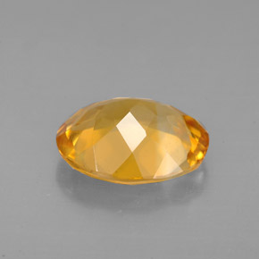 Citrino amarillo natural de 2,83 ct, corte óvalo, VVS