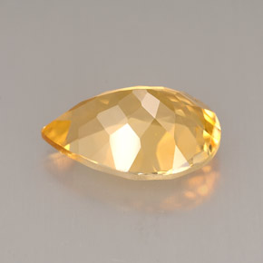 Citrino naranja natural de 4,53 ct, en forma de pera, VVS