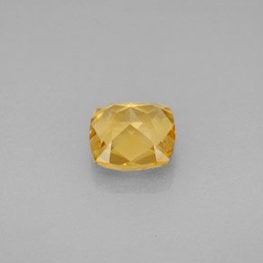 Citrino amarillo natural de 1,41 ct, corte cojín, VVS-VS
